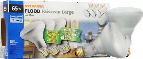 Sylvania BR30 indoor flood bulb provides bright, even light for kitchens and living spaces.