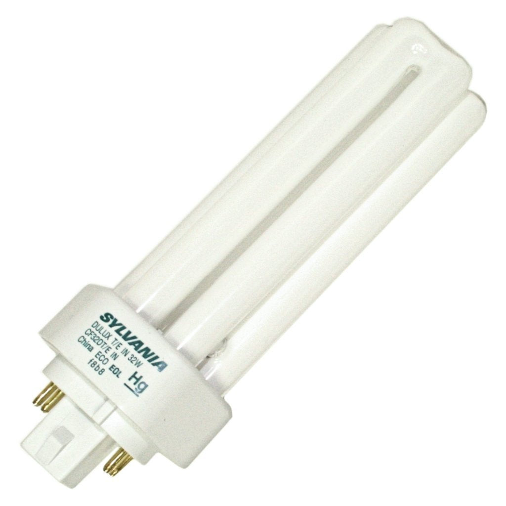 Sylvania CF32DT CFL bulb with GX24q-3 base delivers efficient 4100K lighting for offices.