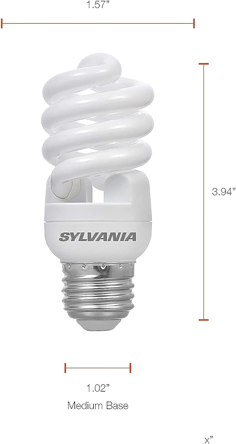 SYLVANIA CFL T2 Twist 13W bulb saves energy while maintaining brightness
