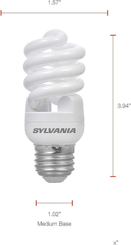 SYLVANIA CFL T2 Twist 13W bulb saves energy while maintaining brightness