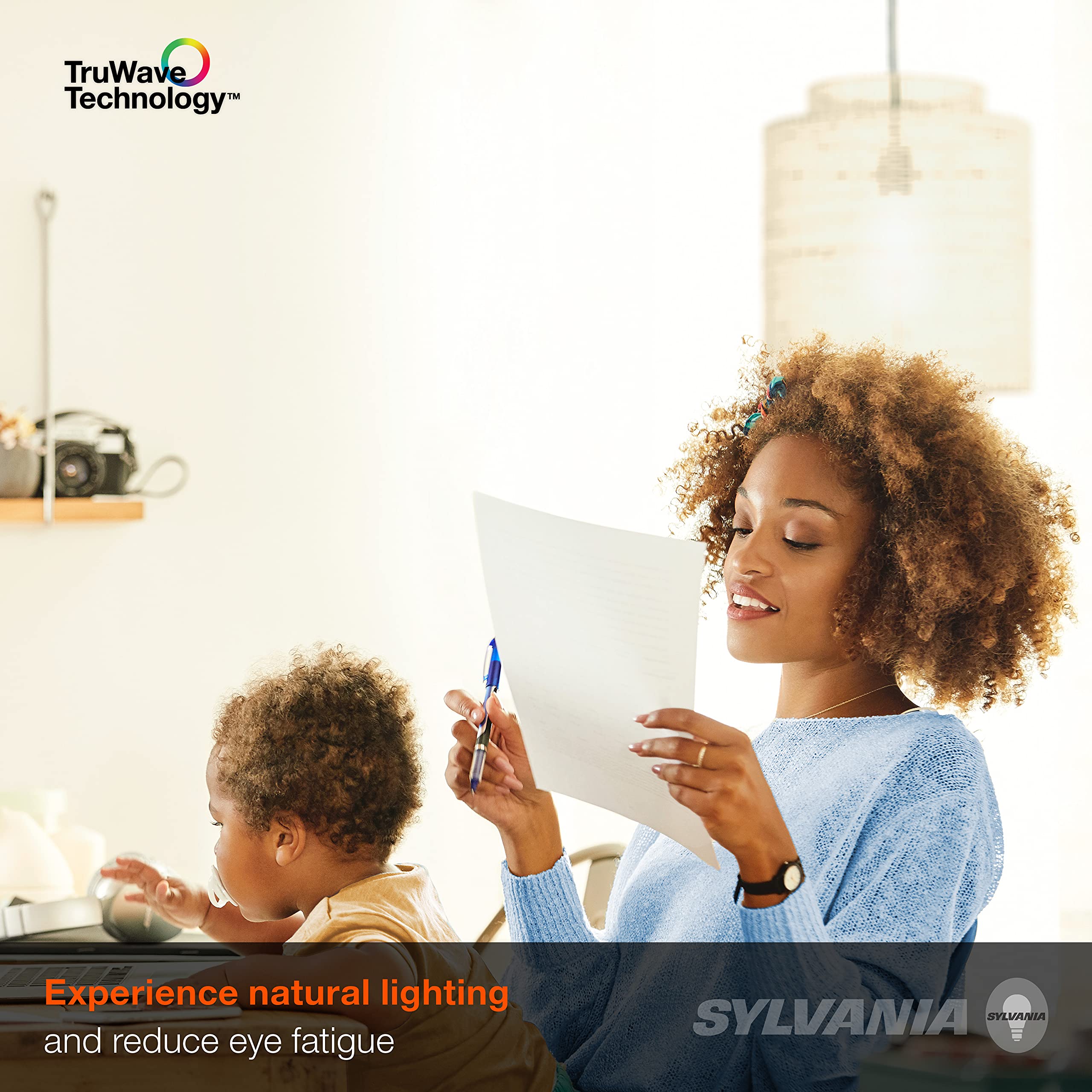 Sylvania TruWave dimmable bulb in dimmer control, smooth lighting adjustments
