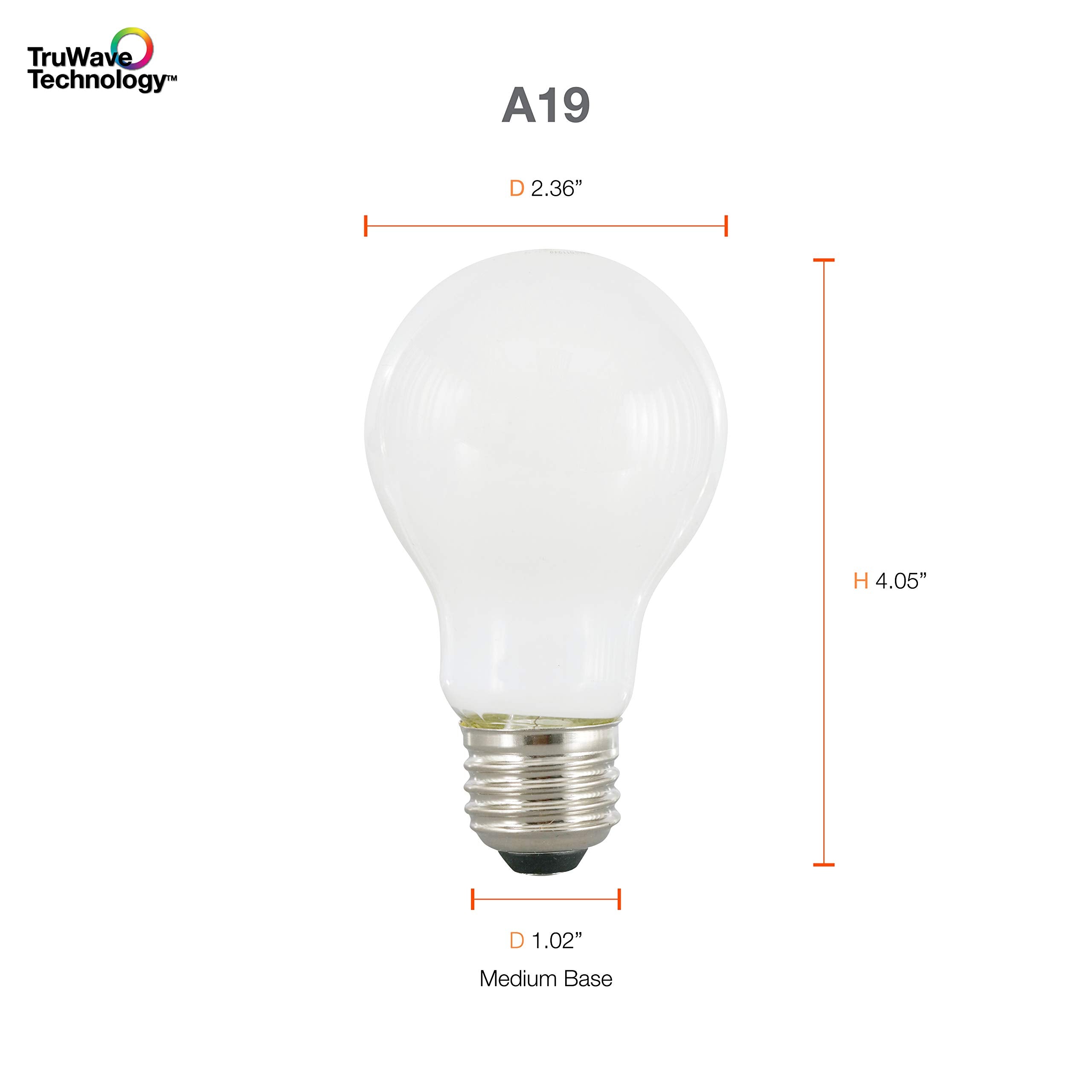 Sylvania TruWave energy-efficient 8W bulb reducing power use while maintaining comfort