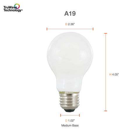 Sylvania TruWave energy-efficient 8W bulb reducing power use while maintaining comfort
