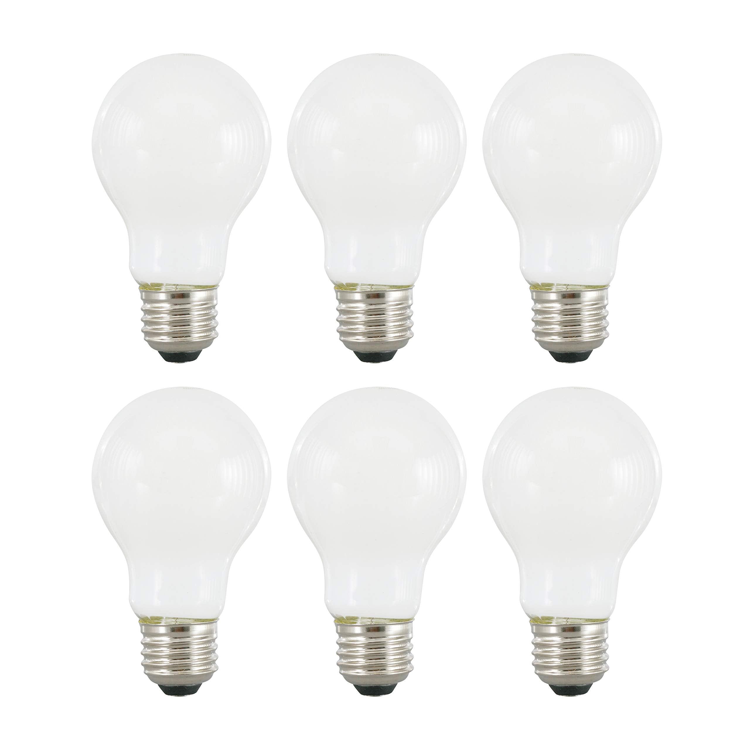 Sylvania TruWave Natural Series A19 bulb pack, top view, delivering soothing natural light for living rooms