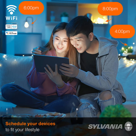 LEDVANCE Sylvania WiFi Smart Plug packaging with standard 2-year warranty.