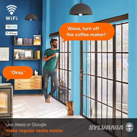 LEDVANCE Sylvania WiFi Smart Plug timer scheduling in action.