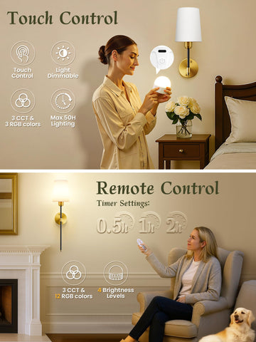 Three color temperatures and fifteen RGB colors to set the perfect mood.