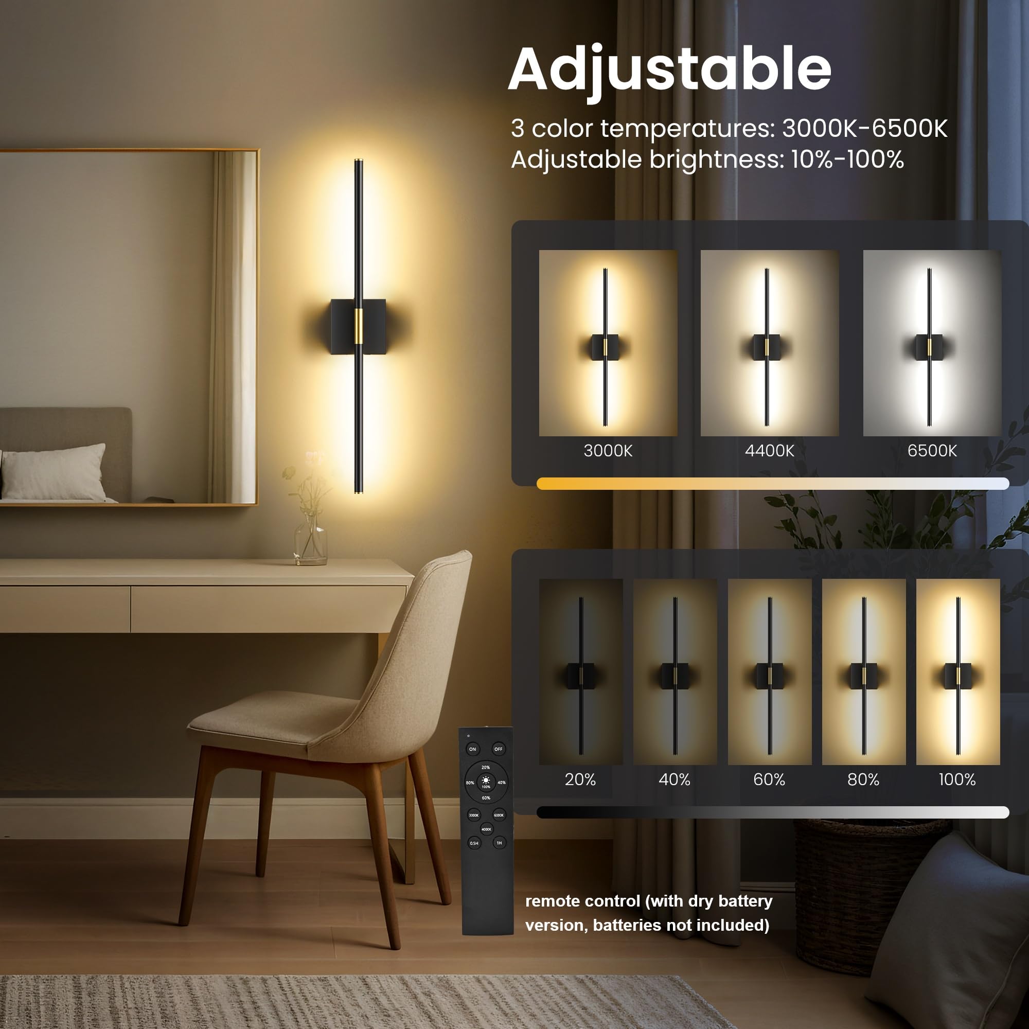 SyncGlow 3CCT and dimmable brightness offer personalized ambiance and energy use