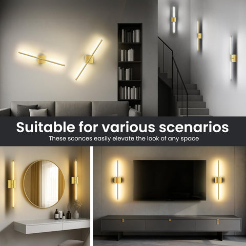 SyncGlow easy-install wall-sconce requires no wiring