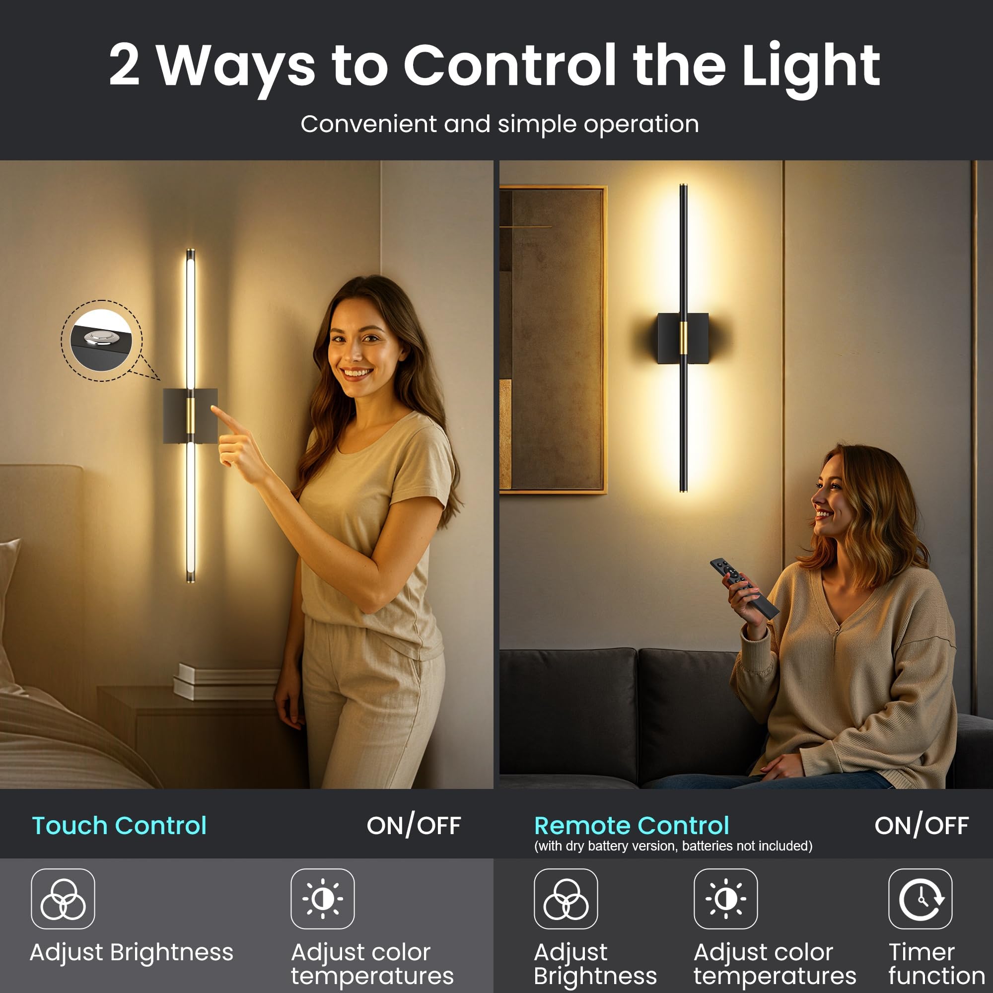 SyncGlow indicator lights show battery charging status for planning recharges