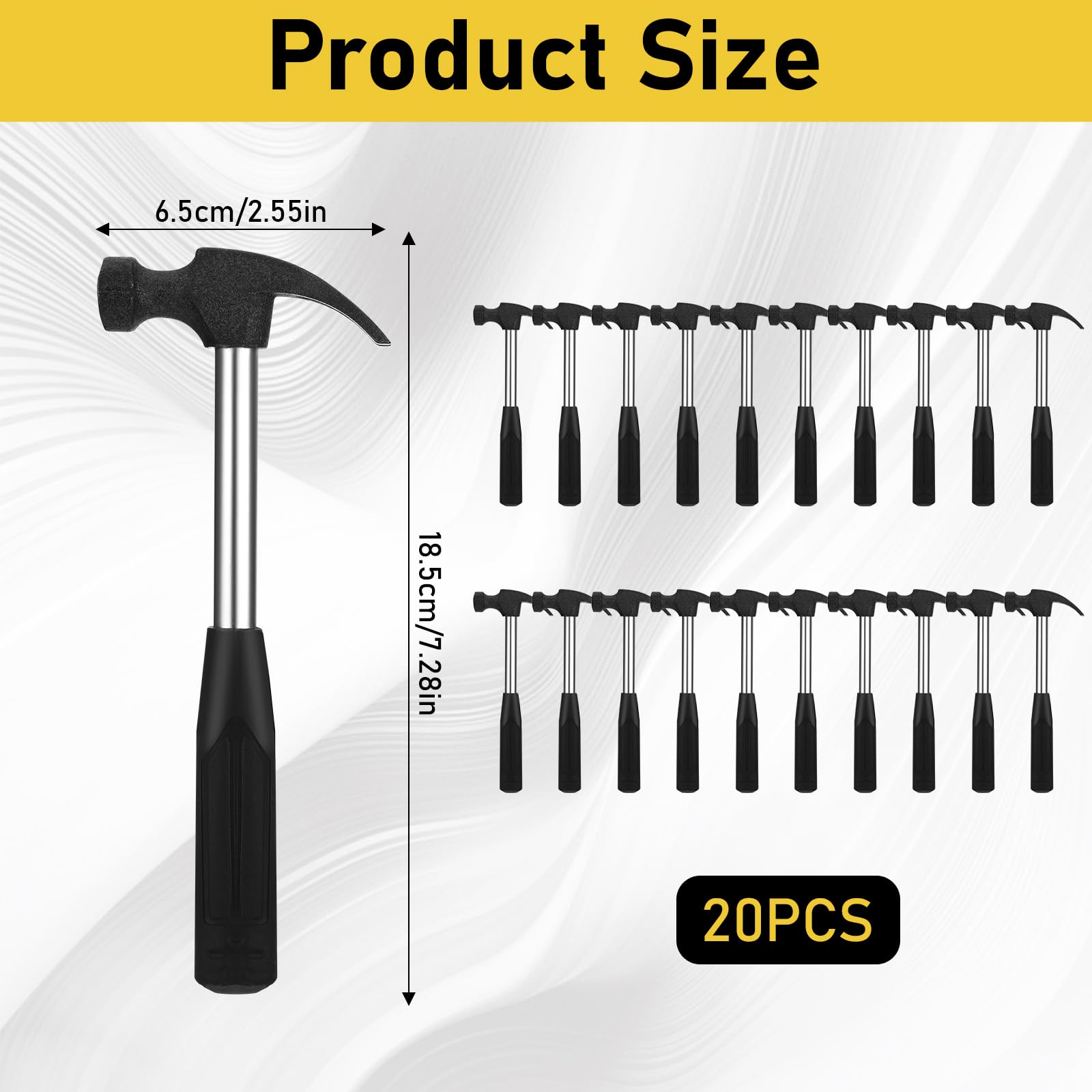 SynHHergyx mini hammer with rubber grip for comfortable, controlled DIY tasks.