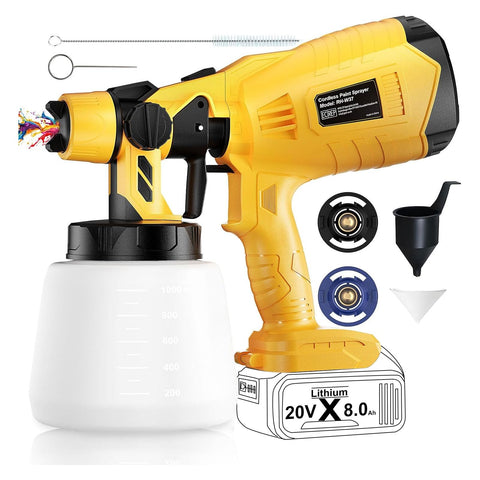 Synxiter brushless cordless sprayer with DeWalt 20V motor for efficient painting
