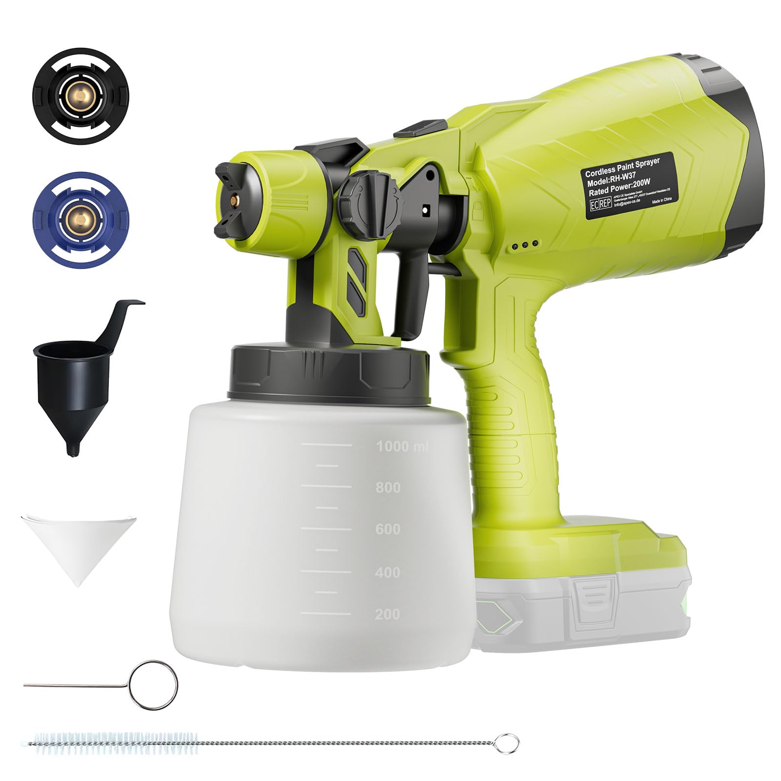 Synxiter brushless cordless paint sprayer designed for Ryobi 18V compatibility for efficient painting