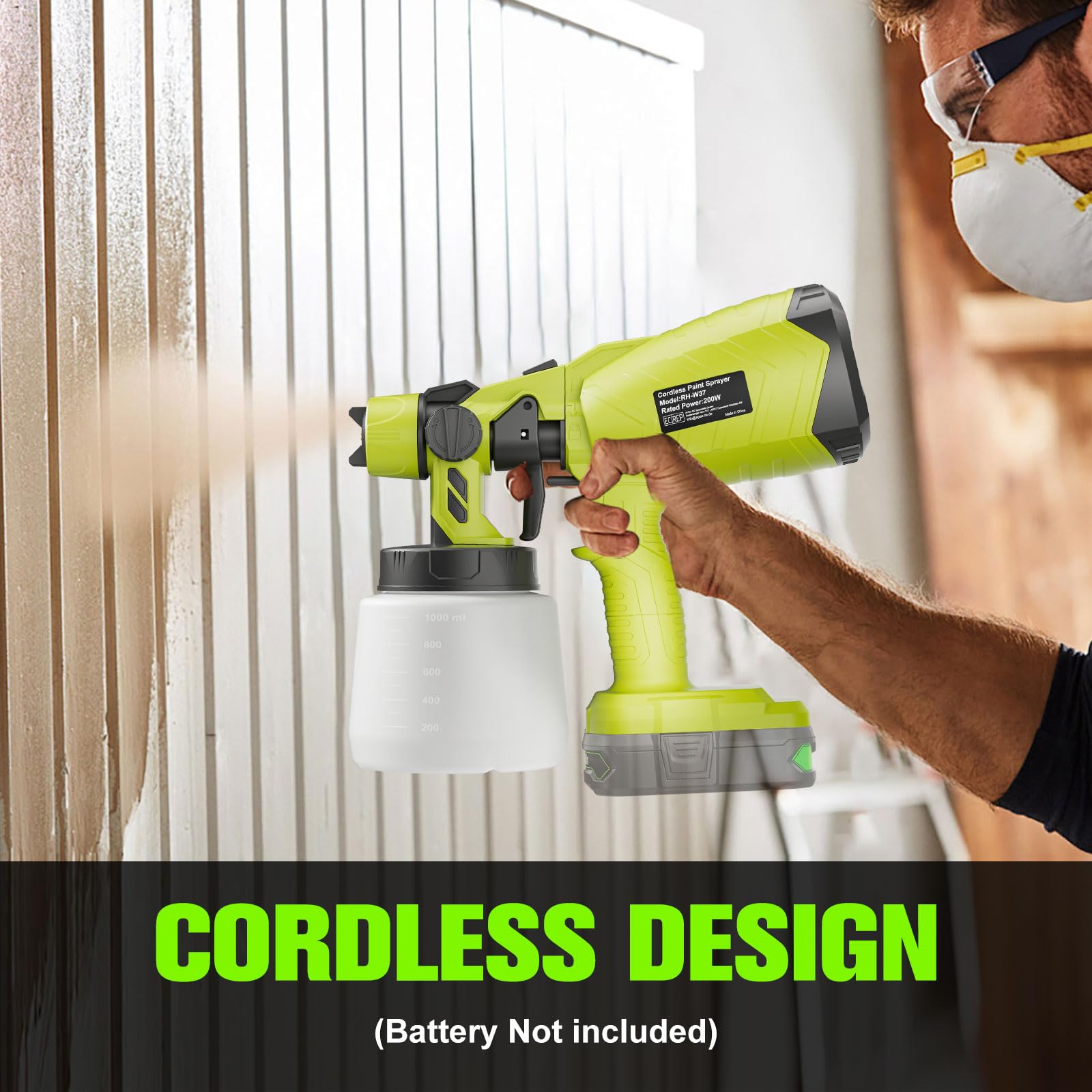 Ryobi battery compatibility enables cordless portable operation
