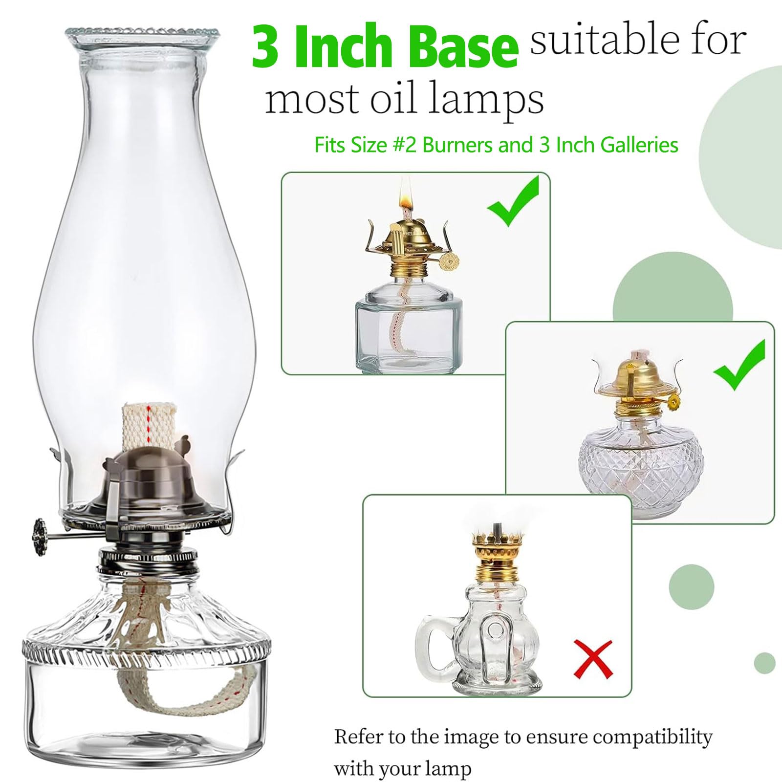 SYOENK fits #2 burners for broad compatibility with classic lamps.