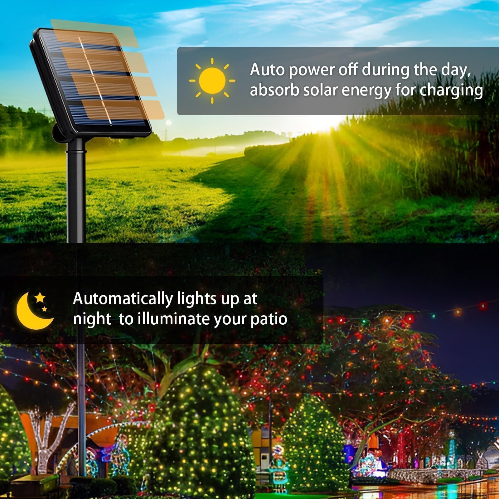 SyouHome six-string layout enables flexible garden and patio lighting arrangements