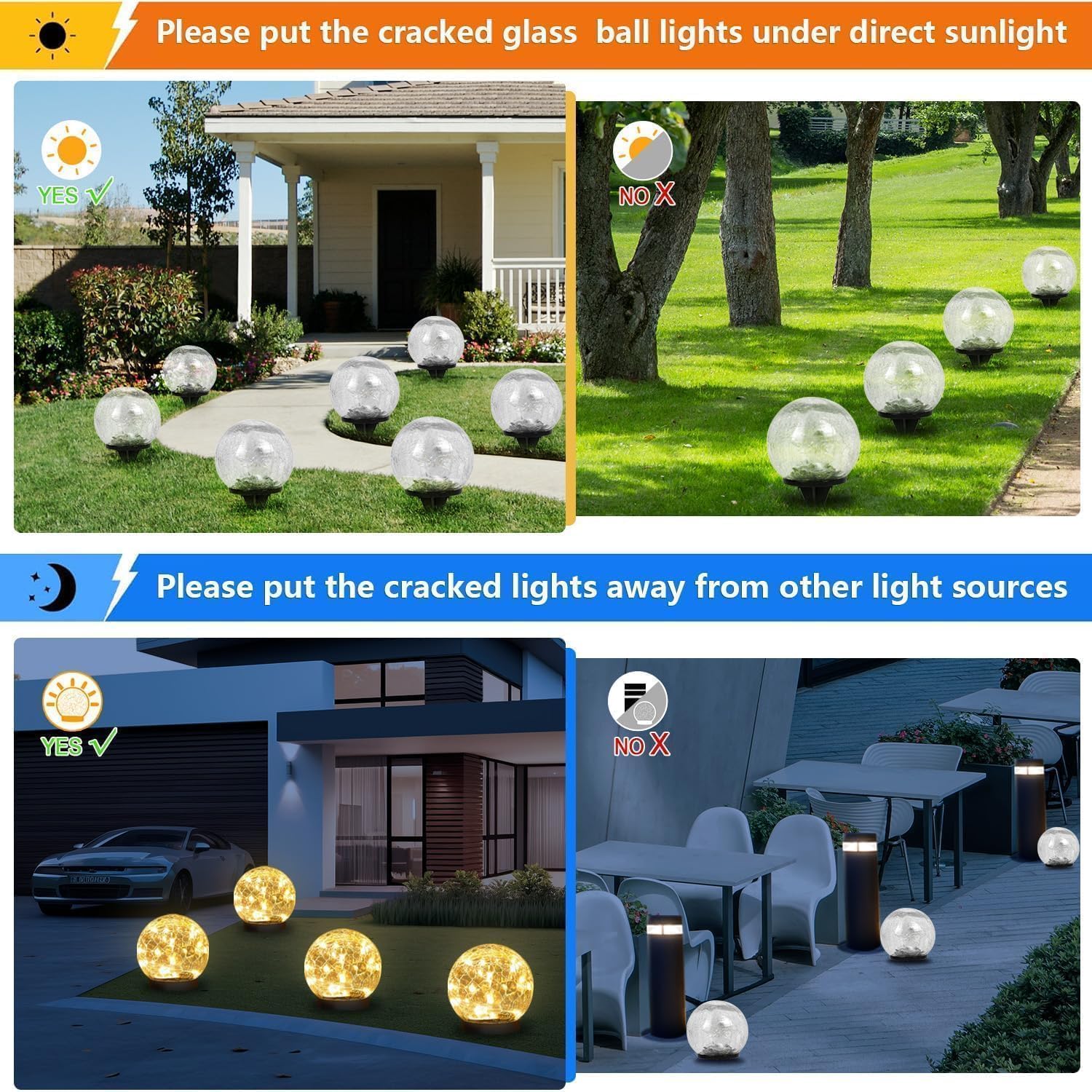 SyouHome table-top globe light perfect for patio tables