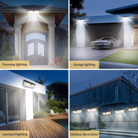 SyouHome light with 270° coverage evenly brightens larger outdoor areas.