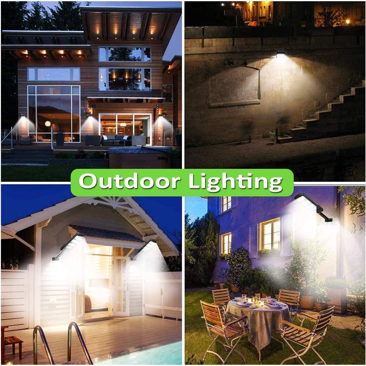 SyouHome solar street lights illuminate gardens and driveways