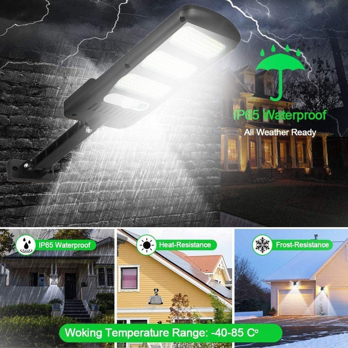Wireless installation of SyouHome street light with adjustable pole