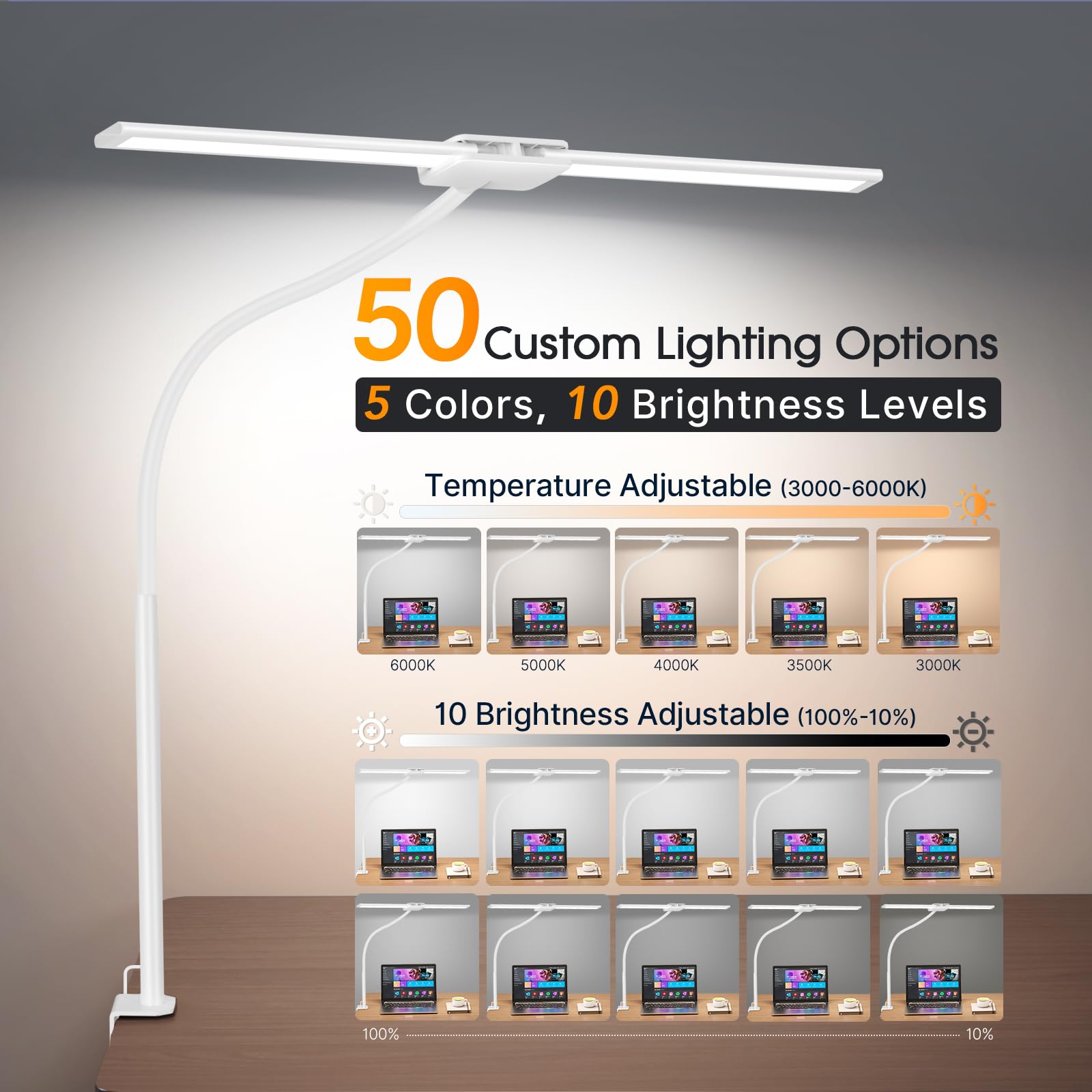 Syrinx desk lamp gesture sensor enables touch-free on/off for convenient operation