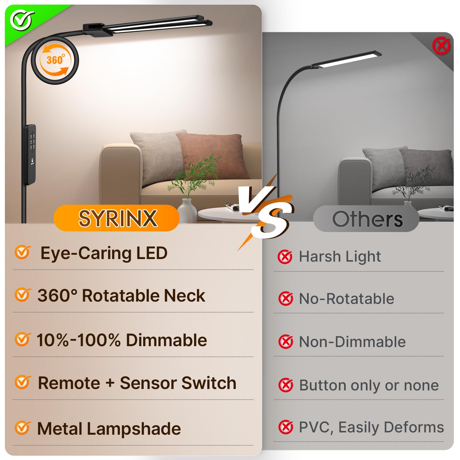 Syrinx remote control with magnetic clip for easy brightness and color temperature tweaks