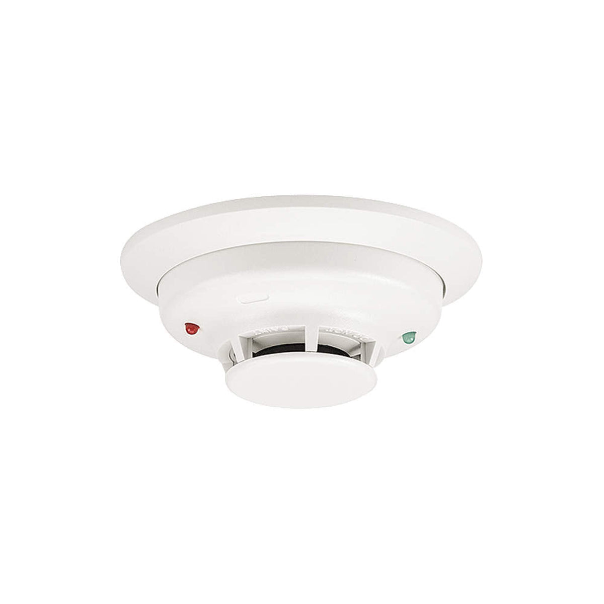 System Sensor 4WT-B photoelectric smoke detector with 135° thermal sensor for early warning in offices.
