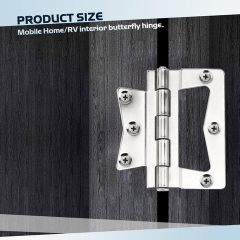 SyunsXoon hinges include six stainless screws for sturdy mounting.