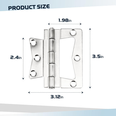 SyunsXoon butterfly hinges installation step showcases simple mounting.