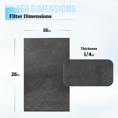 SyunsXoon polyurethane foam filter showcases reusable design for easy cleaning