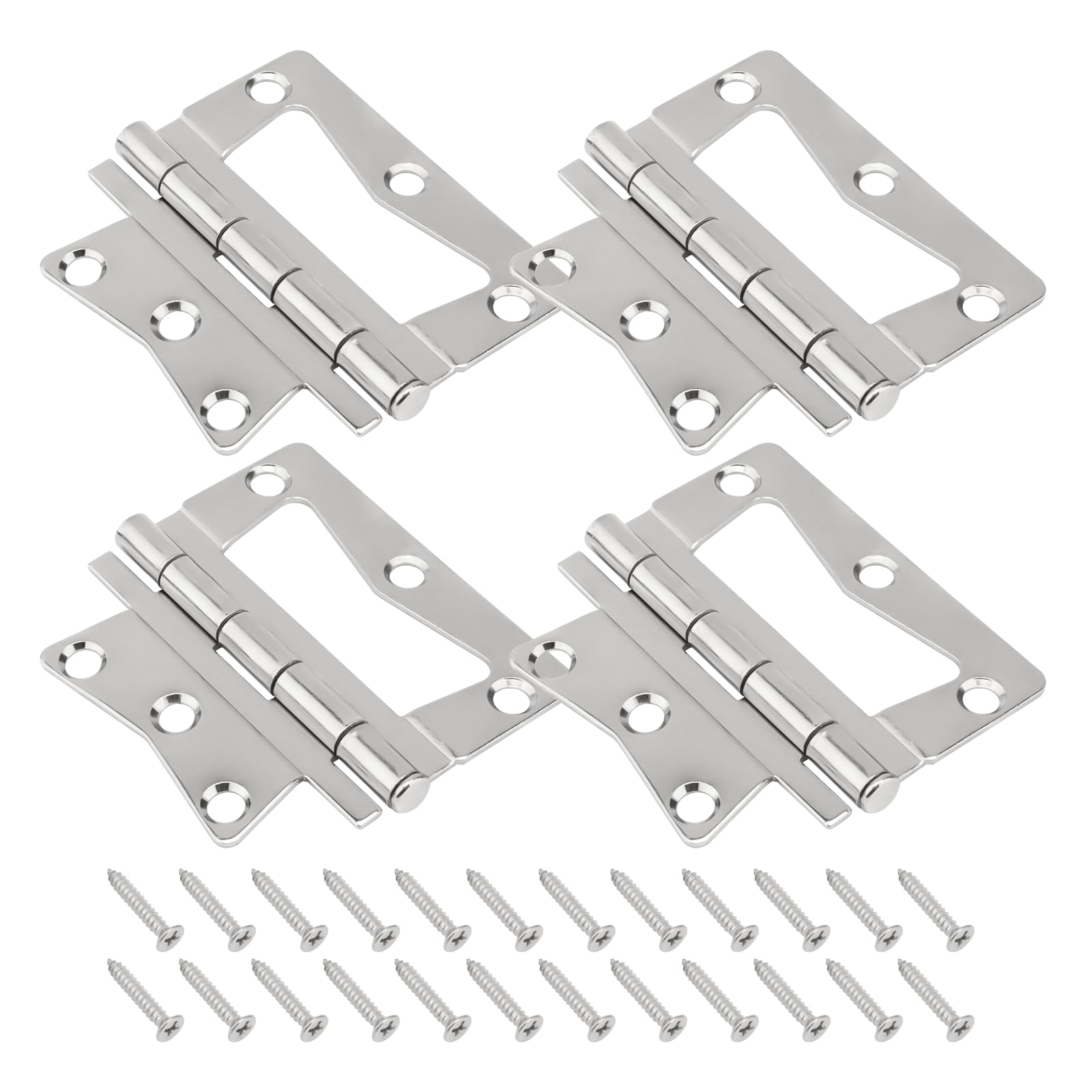 SyunsXoon non-mortise butterfly hinges package for easy mobile home upgrades.