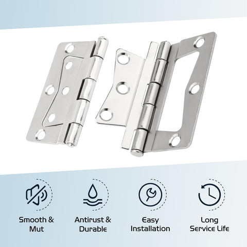 SyunsXoon stainless steel butterfly hinges close-up highlights rust resistance.