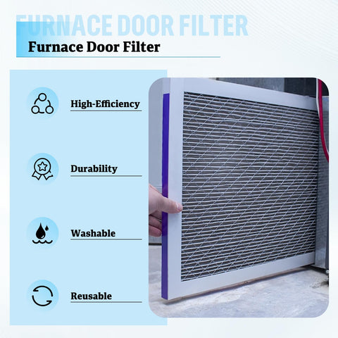 SyunsXoon washable filter in black for 16x26x1/4 mobile home furnaces
