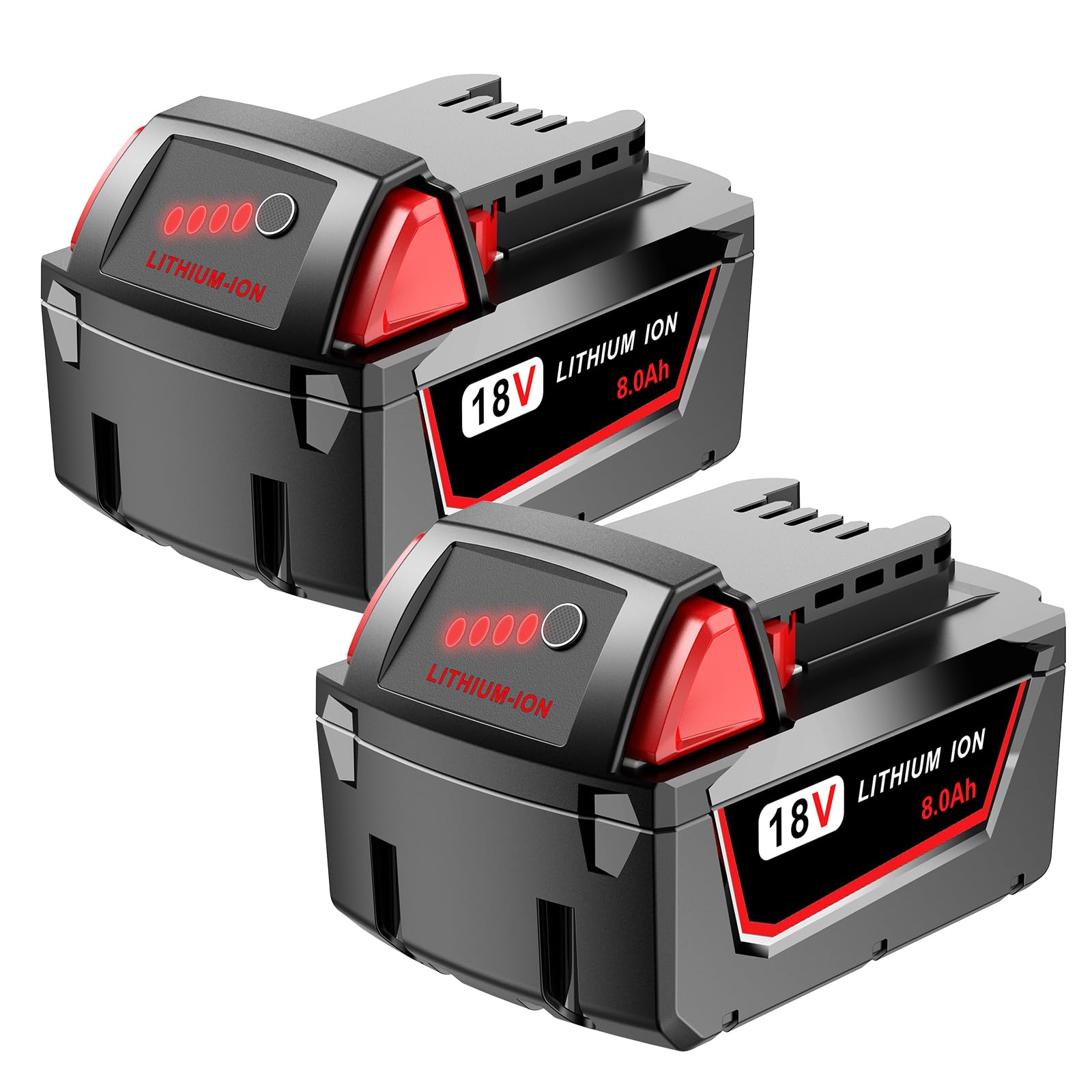 Syvenies 8.0Ah M18 battery compatible with Milwaukee 48-11-1860 for reliable power.