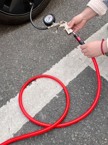 SYXQT Hybrid Air Hose kink-resistant bend restrictor reduces tangling and wear.