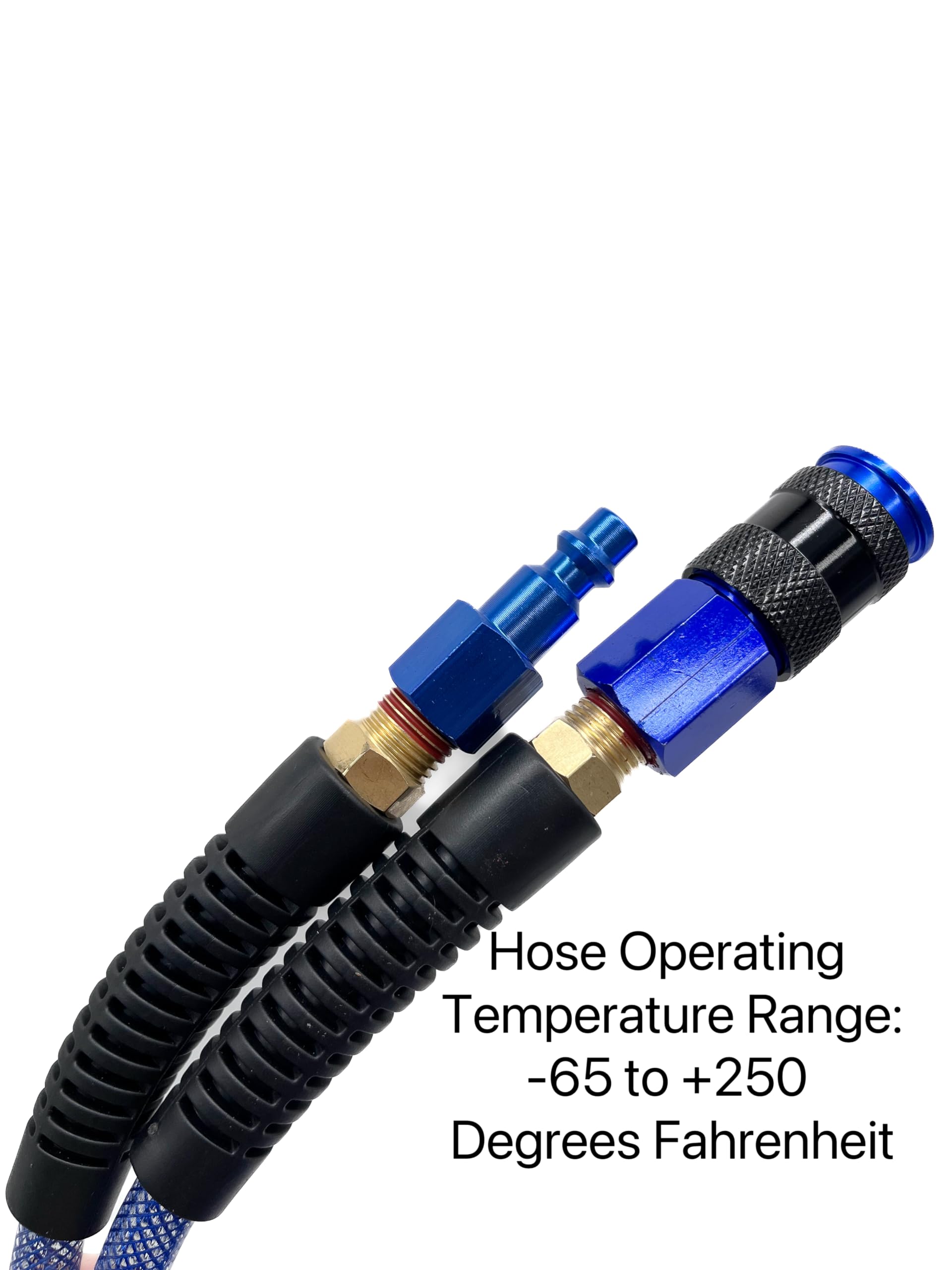 SYXQT PU air hose with aluminum quick coupler and plug for fast, tool-ready connections.