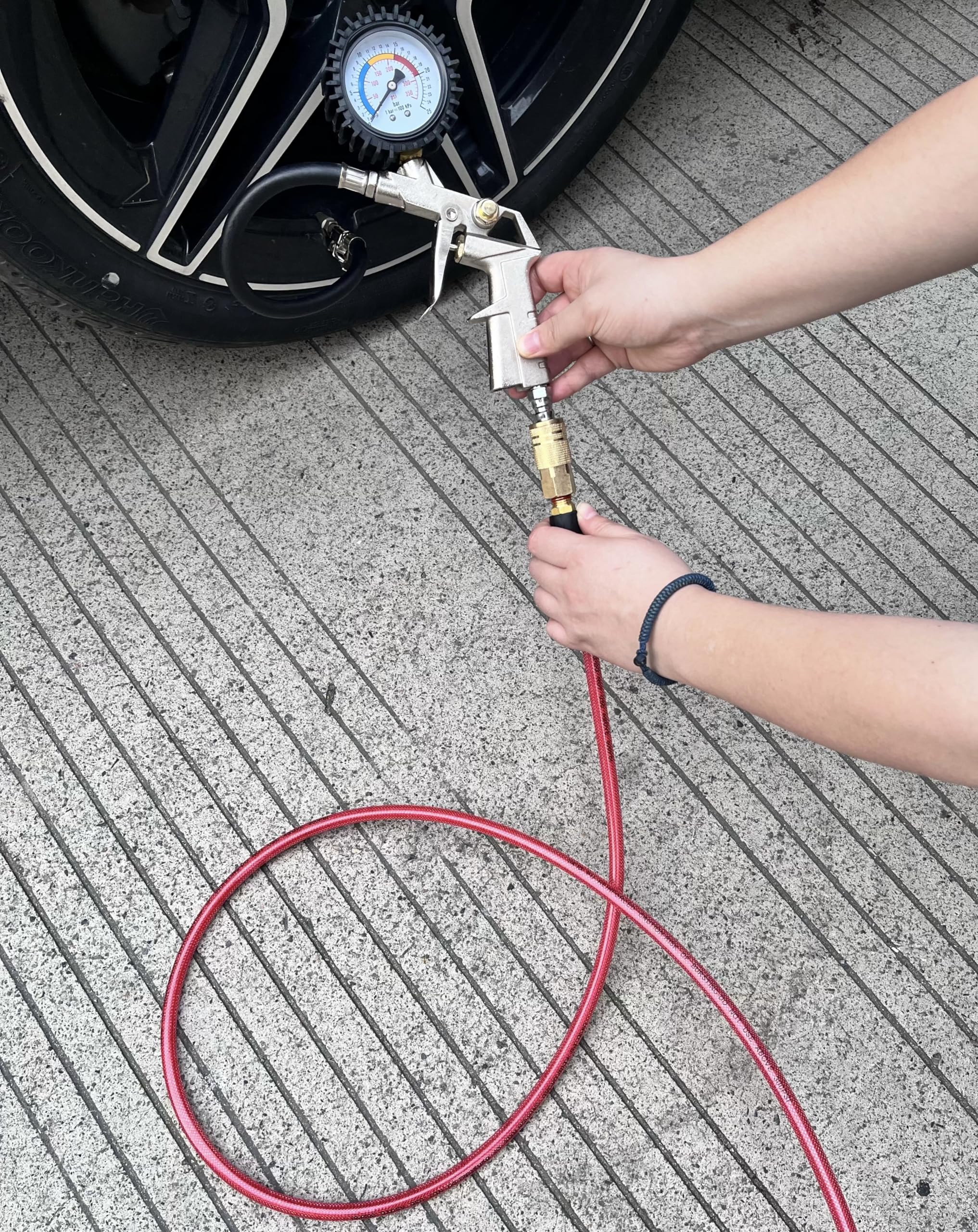 SYXQT PU air hose high-pressure range enables stable operation up to 300 PSI.
