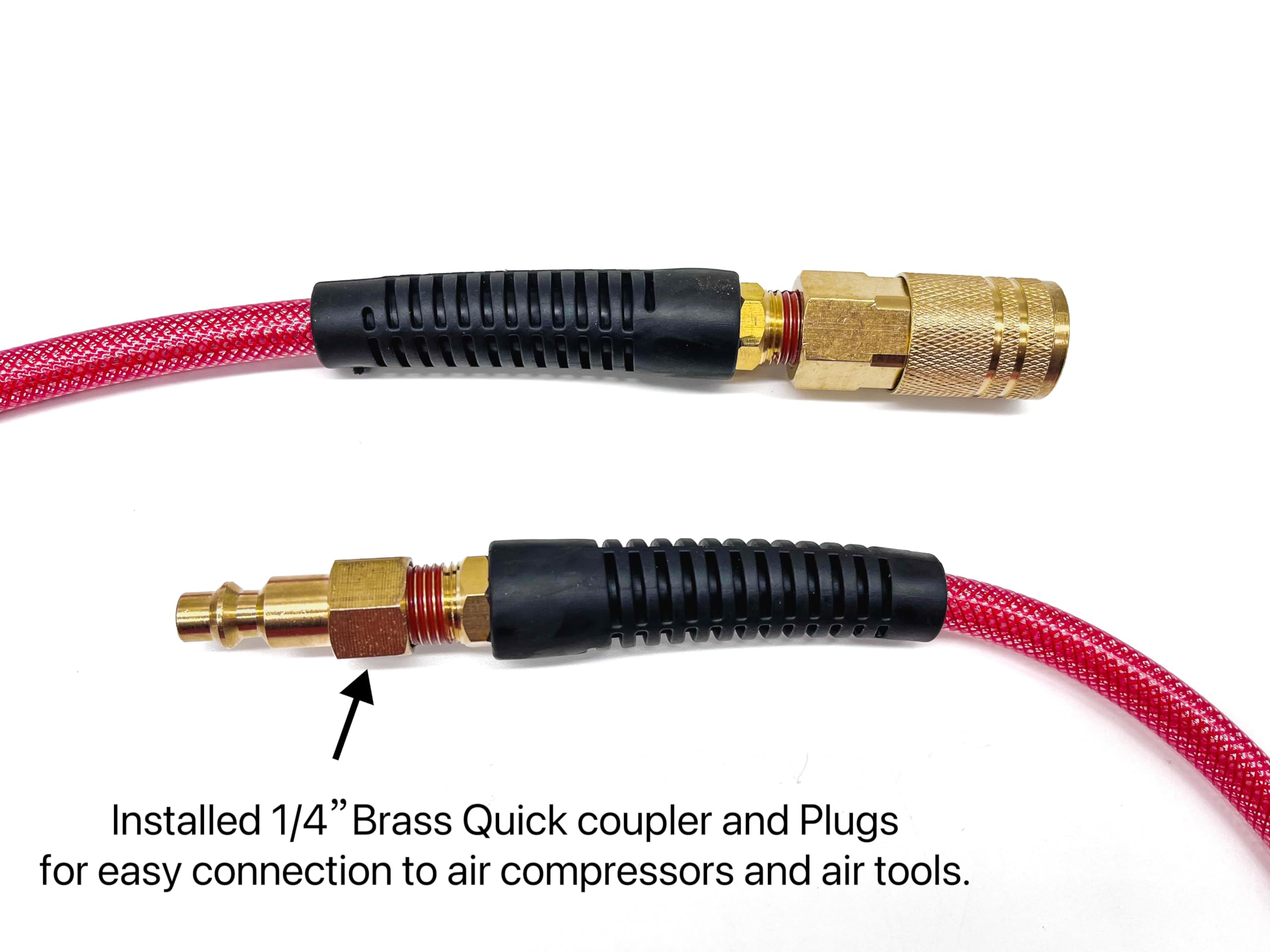SYXQT PU air hose industrial quick-coupler demonstrates instant tool connection for efficient workflows.