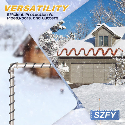 SZFY IP67 plug wire with 16ft lead for safe outdoor installation.