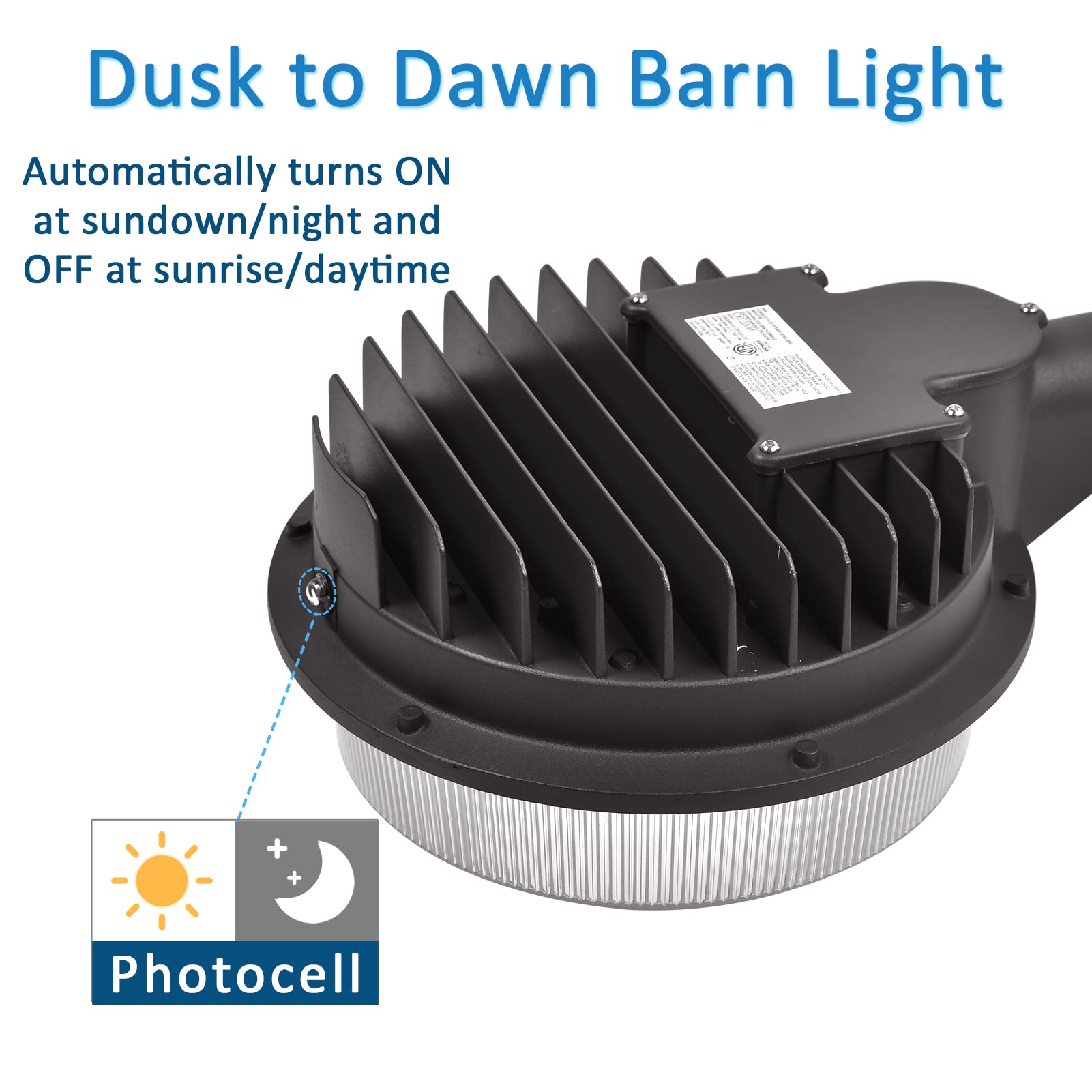 SZGMJIA 15000lm bright yard light delivering clear nighttime visibility.