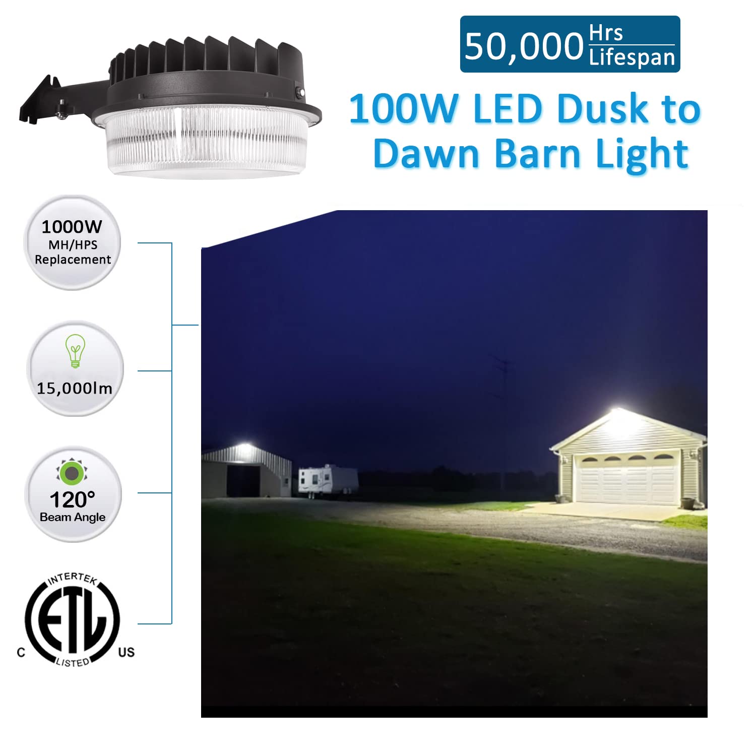 SZGMJIA dusk-to-dawn photocell in action for automatic outdoor lighting.