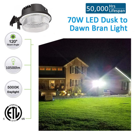 SZGMJIA LED barn light side view mounted on wall for clear outdoor lighting