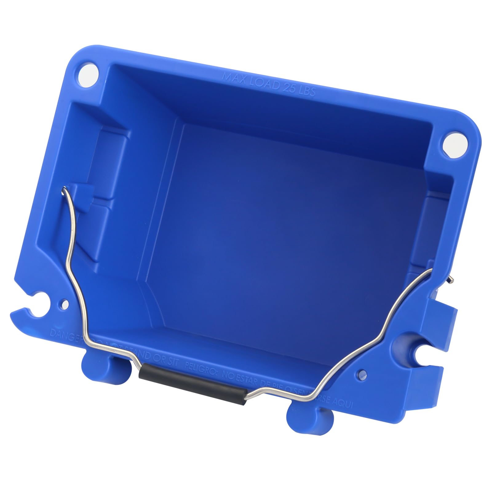 SZHY-LINK AC52-UB ladder bucket tool holder on Werner ladders keeps screws and tools ready.