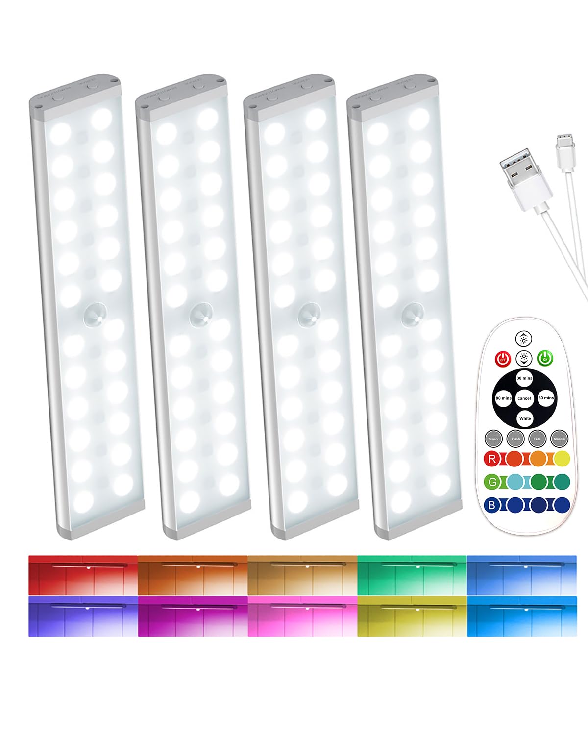 SZOKLED 58-LED under-cabinet lighting delivering slim task illumination for cooking tasks.