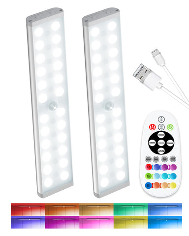 SZOKLED motion sensor night light front view showing compact design and glow