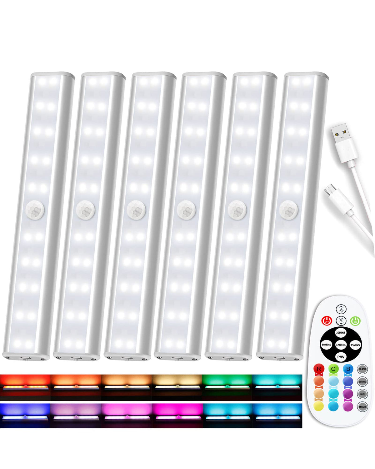 SZOKLED under-cabinet light with remote for easy kitchen lighting control.