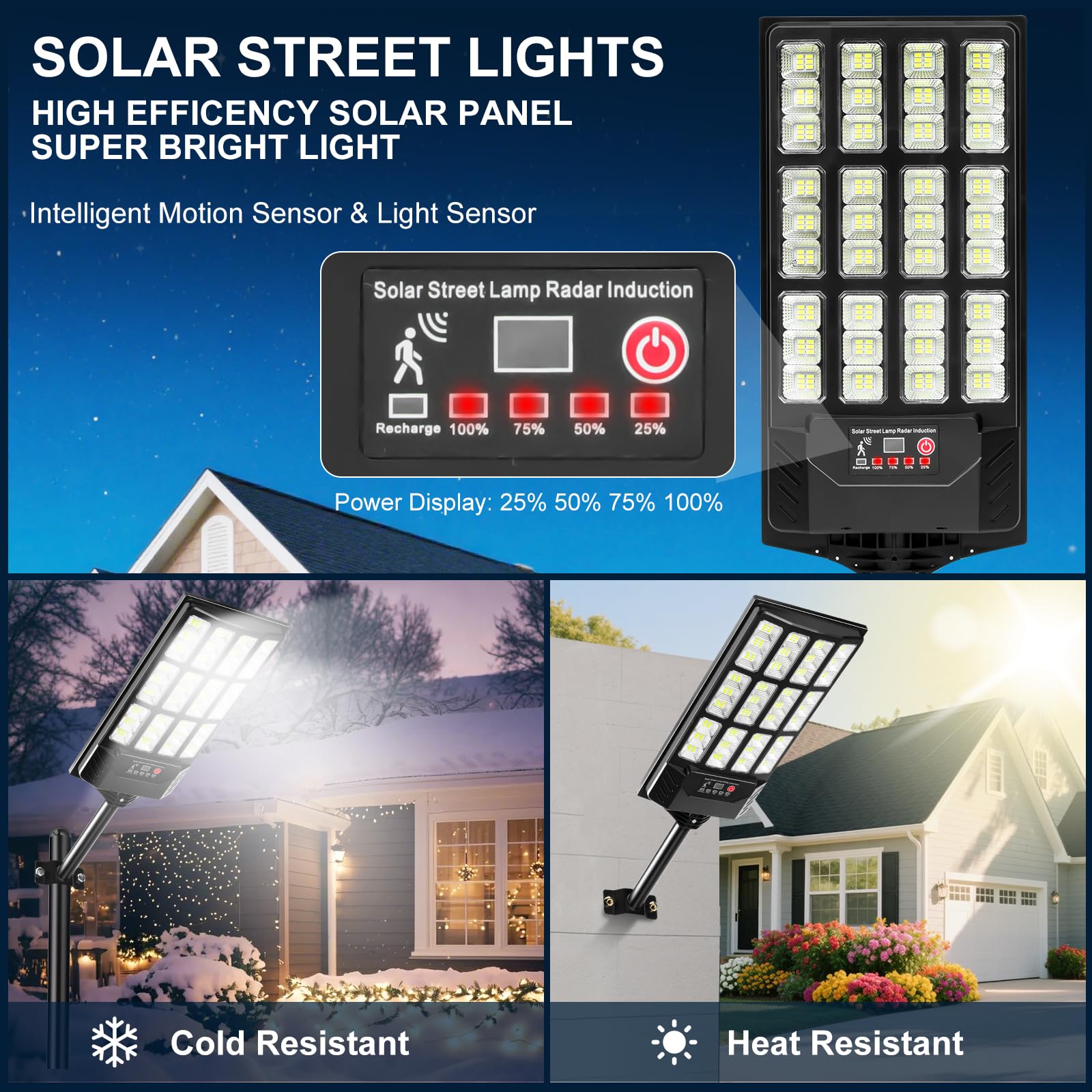 SZPIOSTAR dusk-to-dawn mode efficiently illuminates driveways after sunset