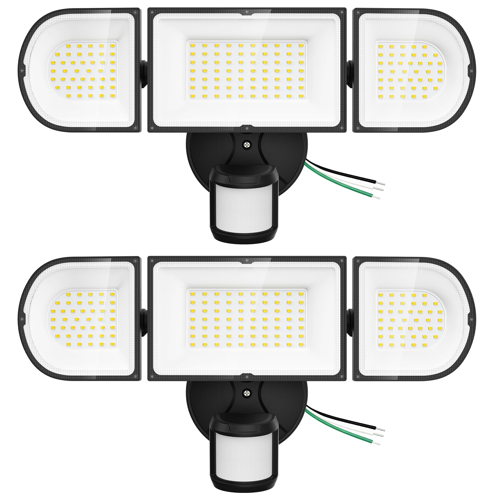 SZPOWER 150W motion sensor outdoor light front view for clear nighttime entry.