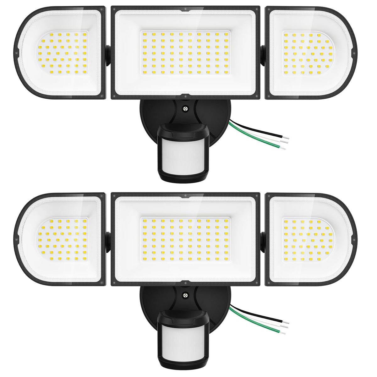 SZPOWER 150W motion sensor outdoor light front view for clear nighttime entry.
