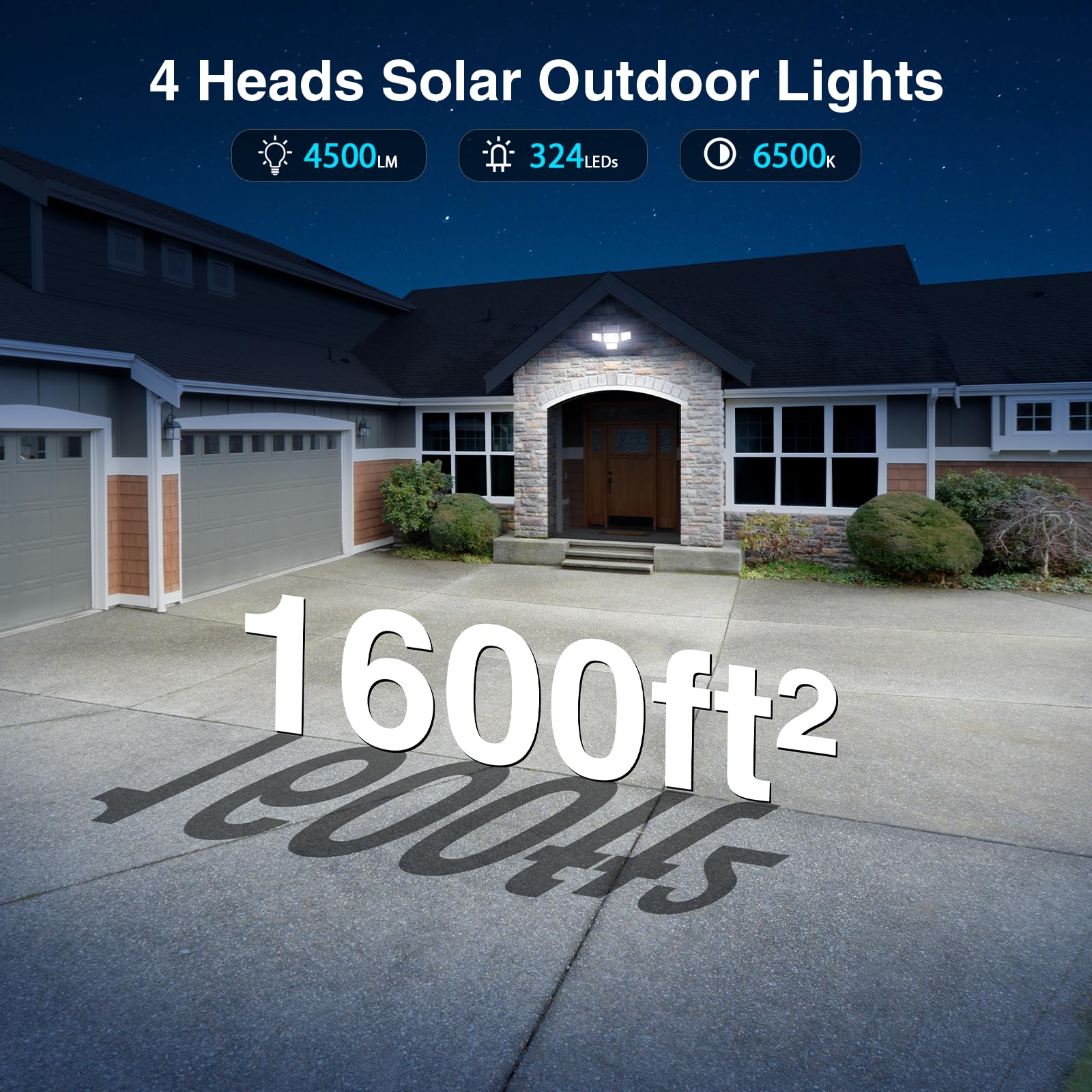 SZPOWER adjustable heads illuminate multiple angles near entryways.